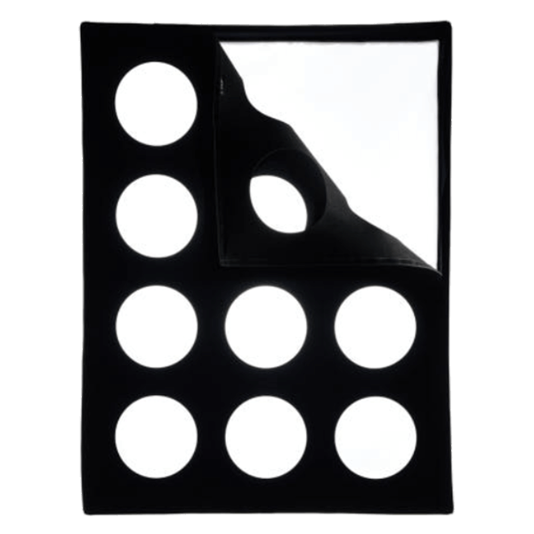 Detailaufnahme der hochwertigen Verarbeitung der Maske