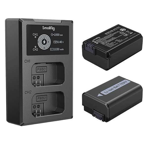 SmallRig NP-FW50 Camera Battery with Charger Set 3818