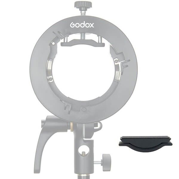 Godox S2 Flachkopf Blitzadapter Frontansicht