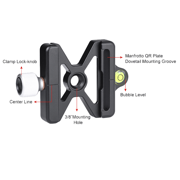 Sunwayfoto MAC-15 Schnellwechselplatte Arca kompatibel mit Manfrotto 200PL-14 Details