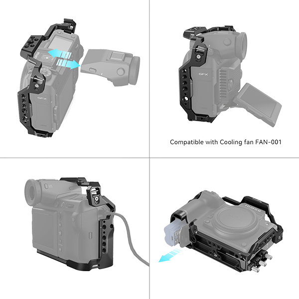 SmallRig Kamera Käfig zu Fujifilm GFX100 II 4201 Anwendung