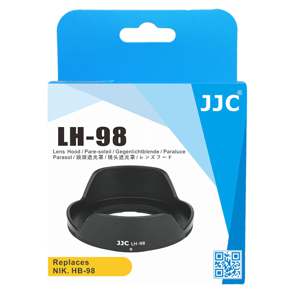Gegenlichblende wie Nikon HB-98 von JJC passend zum Nikkor Z 24-50 mm f4-63 Verpackung