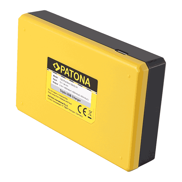 Dreifach Ladegerät für Nikon EN-EL14 von Patona