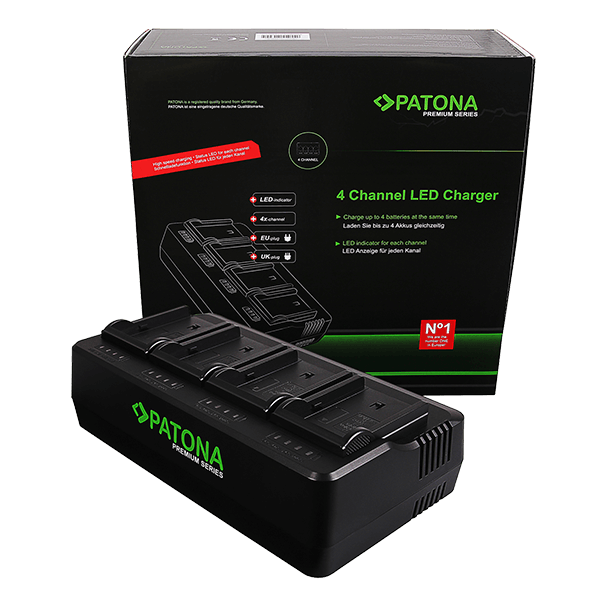 4-Port Battery Charger für Sony NP-F970 from Patona