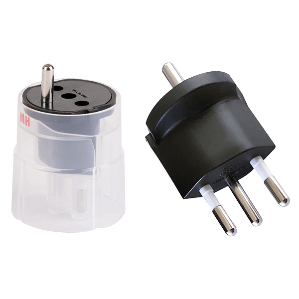 Fixadapter Typ 12 Schuko 3-poiig schwarz Fixadapter Typ 12 Schuko 3-poiig schwarz