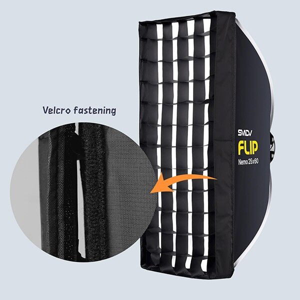 Close-up of SMDV GRID Flip Nemo 50x70 grid structure