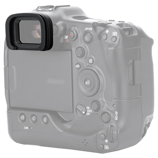 Eyecup like the Canon ER-h from JJC on camera side view