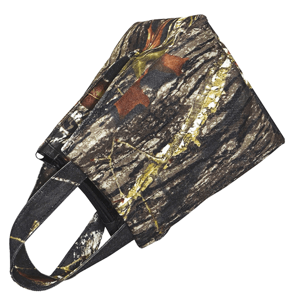 unfilled lens bean bag in camouflage 