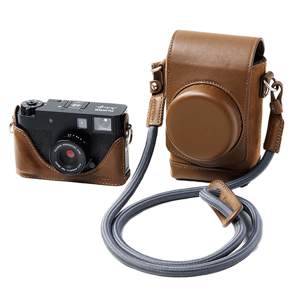 SmallRig Ledertasche Vorderansicht auf Fujifilm X-HF1