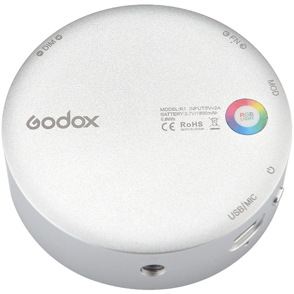 Godox R1 Rundes Mini-Kreativ-RGB-Licht rückseite
