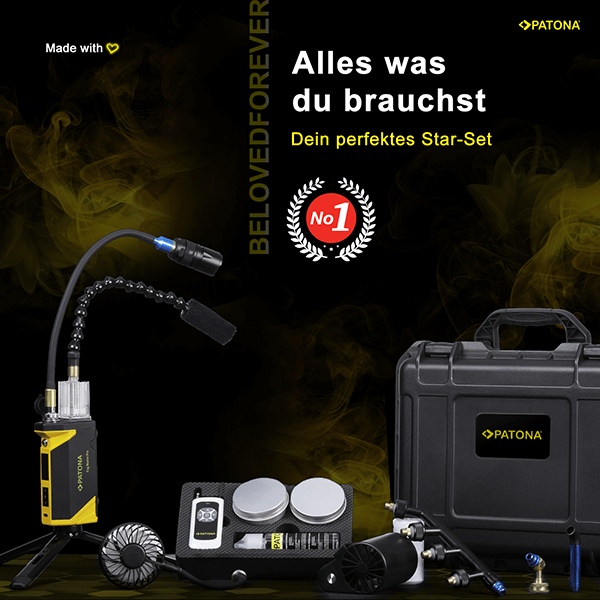 Patona fog machine including accessories and case