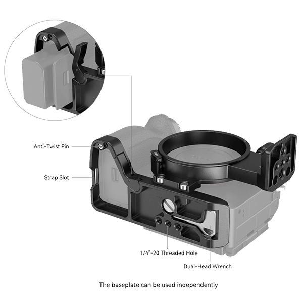 SmallRig drehbare Montageplatte speziell zu Sony Alpha Kameras