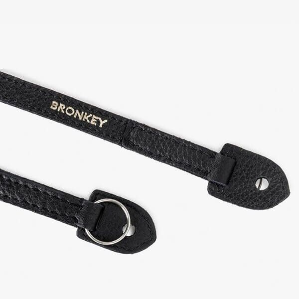 Bronkey Roma 101 Kameragurt leder schwarz 120cm