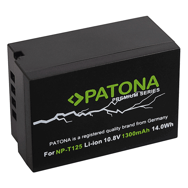 Premium Akku für Fujifilm NP-T125 von Patona front