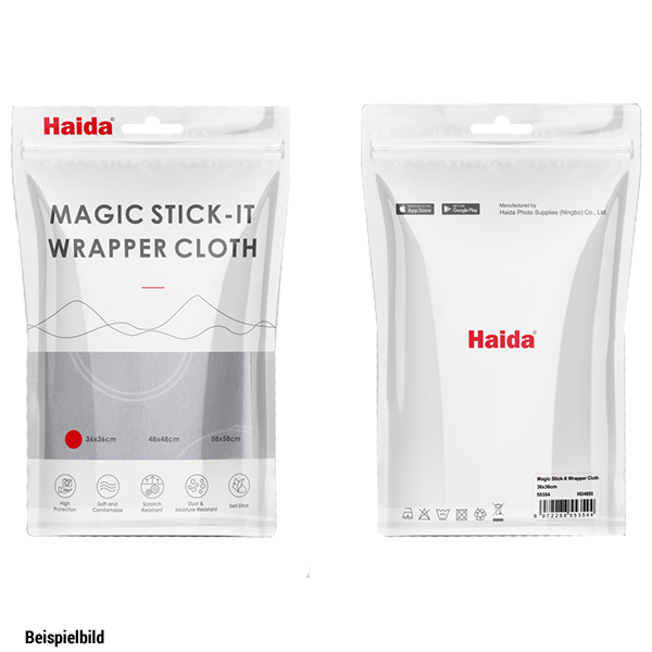 Einschlagtuch fuer Kamera mit Haida Fotofilter Muster in Groesse M