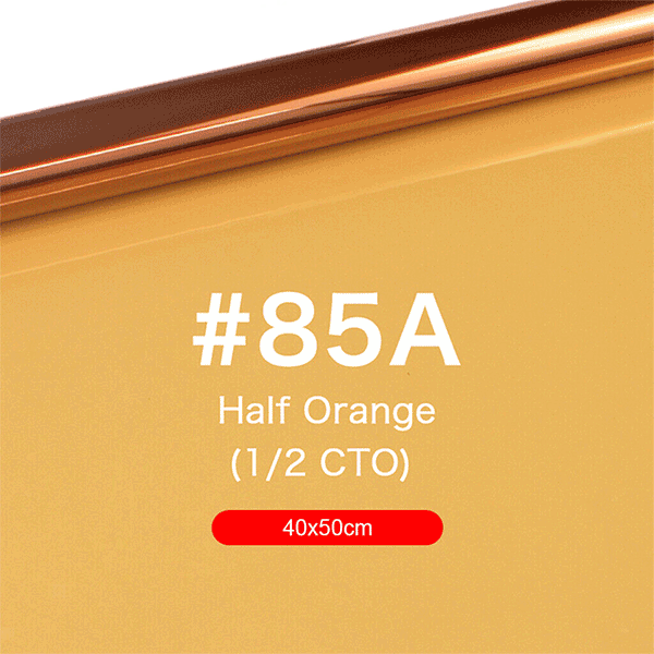 Gel Color filter half CTO orange 40x50cm #85A