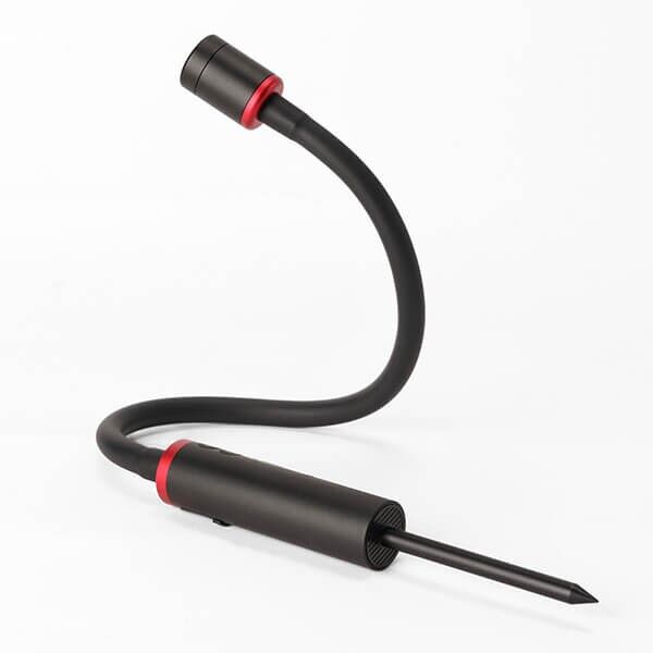 SmallRig LED light in use for macro photography with a spike