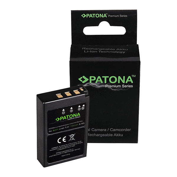 Premium Battery for Olympus BLS-5 by Patona