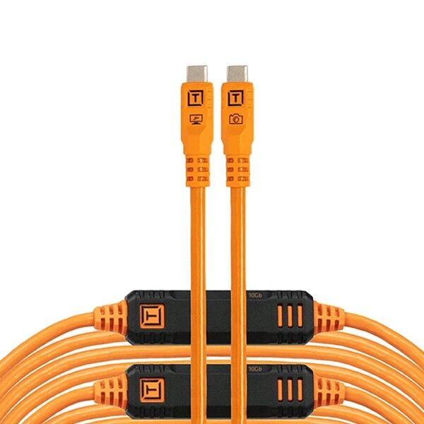 TetherPro Optima 10G USB-C cable with straight connectors