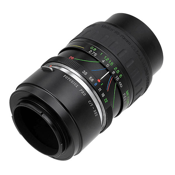 Objektivadapter Contax Yashica an Sony E-Mount von Fotodiox Pro Objektiv