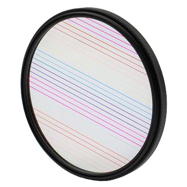 Streak Filter Rainbow 82mm drehbar Anamorph Effekt Streak Filter Rainbow 82mm drehbar Anamorph Effekt
