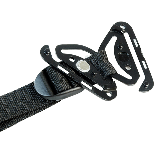 Sun-Sniper Rotaball Kameragurt für Messengertaschen verschluss offen