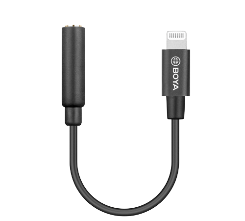 BOYA BY-K 3 3.5mm TRRS to Lightning Audio Adapter