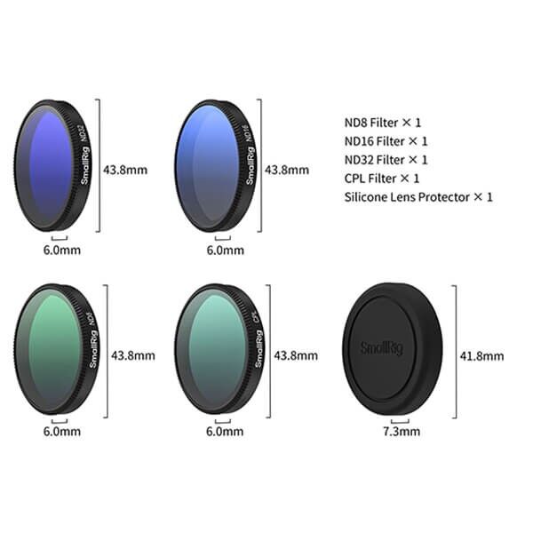 ND8, ND16, ND32, ND64-Filter von SmallRig