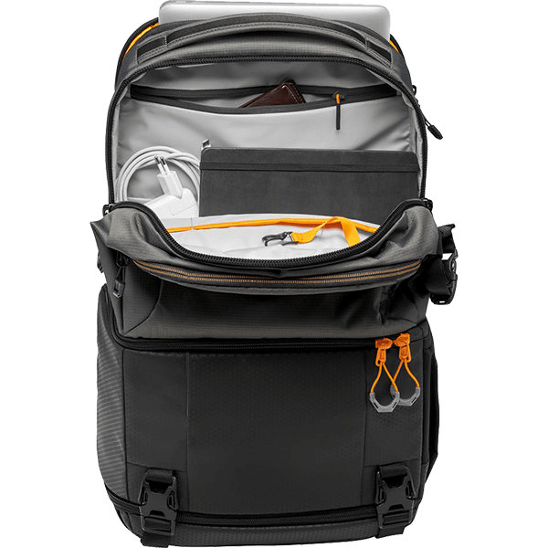 Fotorucksack Lowepro Fastpack BP 250 AW III schwarz front tasche
