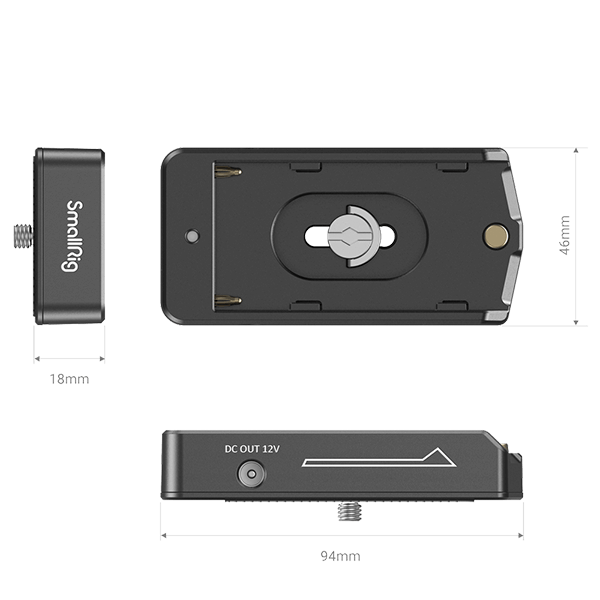 SmallRig Adapterplatte zu NP-F Batterien 3018