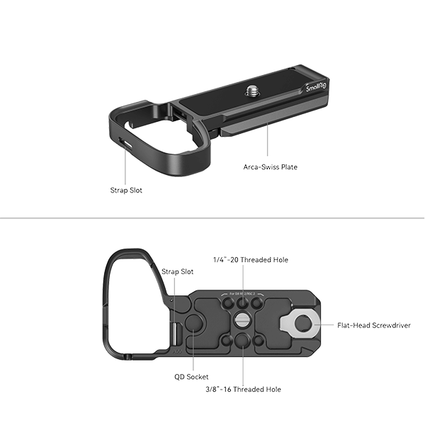 SmallRig Basisplatte zu Sony Alpha 6700 4338 Beschriftung