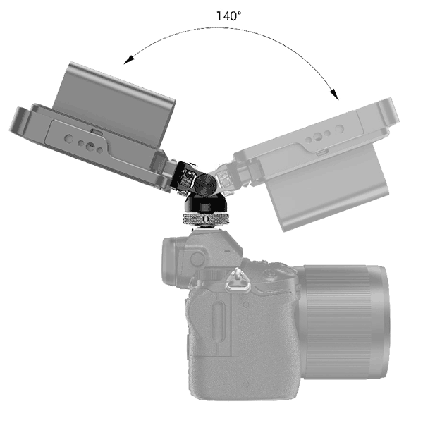 SmallRig Monitorhalterung kipp- und 360 drehbar Cold Shoe BSE2346B 