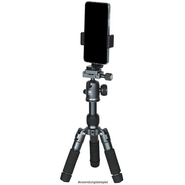 Sirui TT-50 mit Handyhalterung montiert