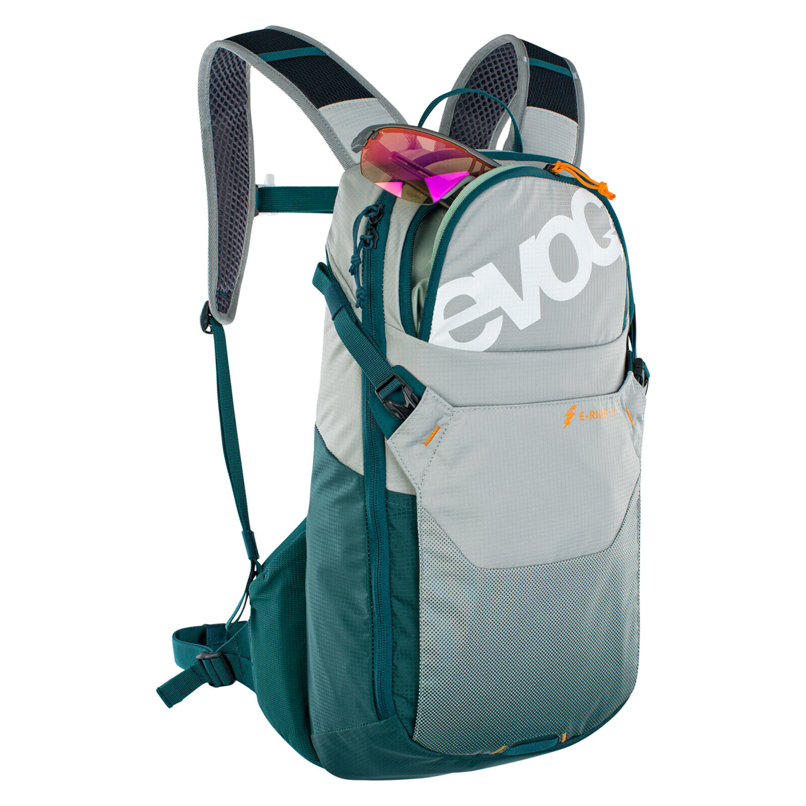 EVOC E-Ride 12 L Farbe Stone Petrol