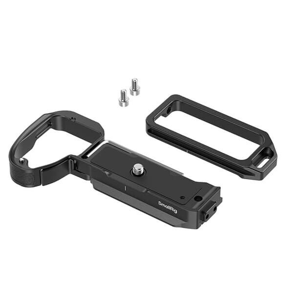 Close-up view of the SmallRig L-bracket for Sony Alpha 7R VI Close-up view of the SmallRig L-bracket for Sony Alpha 7R VI