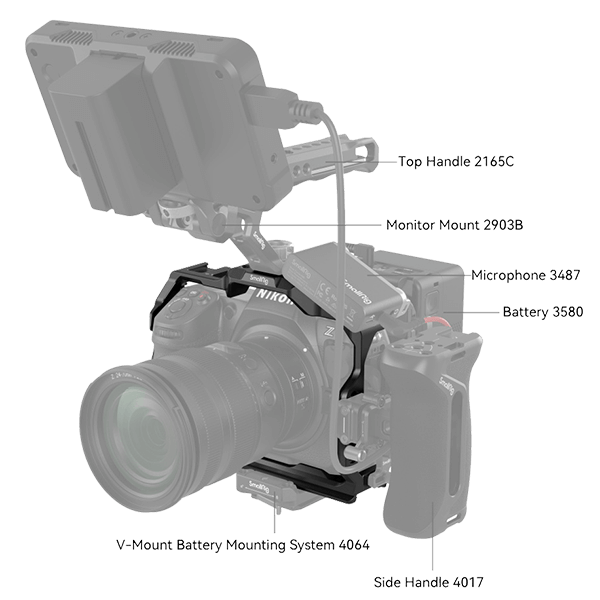 SmallRig Kamera Cage passend zu Nikon Z 8 3940