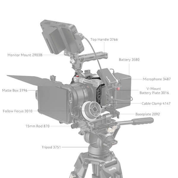 SmallRig Multifunctional Cage for FUJIFILM X-T5 4135