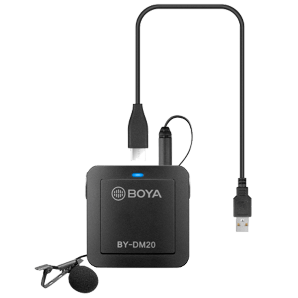 Boya BY-DM20 Compact Dual-Channel Lavalier Microfon