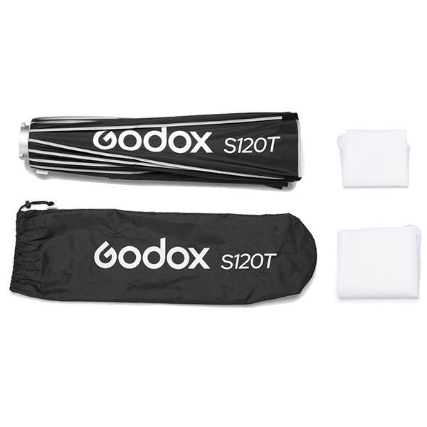 Godox Schnellspann Schirm Softbox mit Bowens 120cm Lieferumfang Godox Schnellspann Schirm Softbox mit Bowens 120cm Lieferumfang