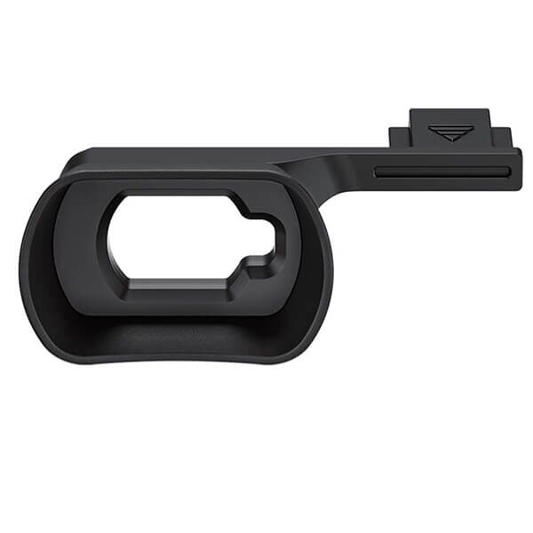Long eyecup for Leica Q3 and Q3 43 from the front