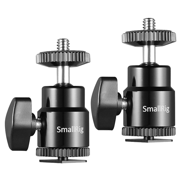 Universal ball head to flash shoe mount or tripods from SmallRig 2059