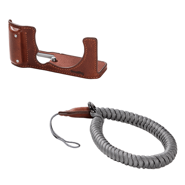 SmallRig Leather Half Case Kit for Fujifilm X-M5 brown