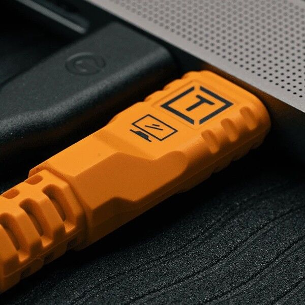 Detailansicht USB-C Anschluss des TetherPro Optima 10G Kabels