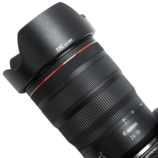 Gegenlichtblende wie Canon EW-88E von JJC LH-88E auf Objetkiv