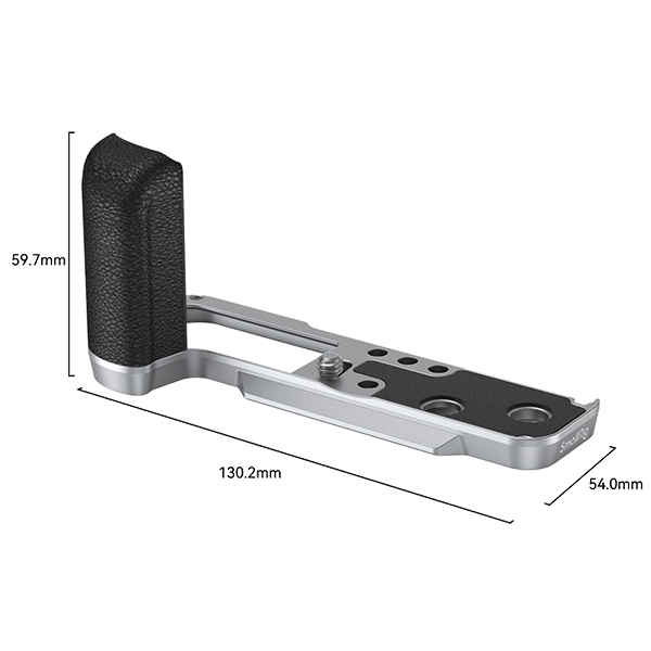 SmallRig Handgriff passend zu Fujifilm X100VI und X100V in silber 4555