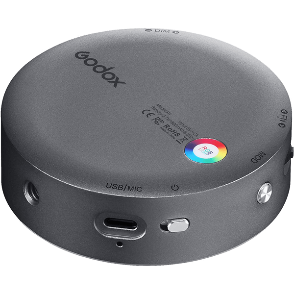 Godox Round Mini Creative RGB Light R1 in grey