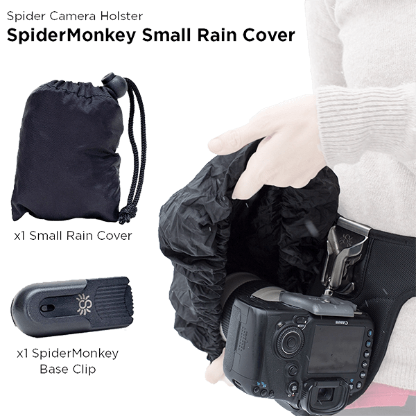 Spider Monkey Light Regenschutzhaube mit Clip für kleine Kameras