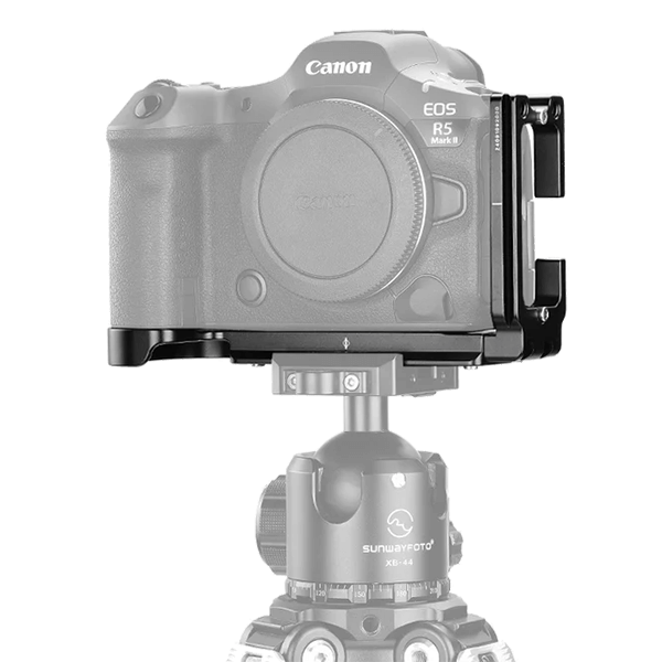 L-Winkel zu Canon EOS R5 Mark II mit Arca und Ronin