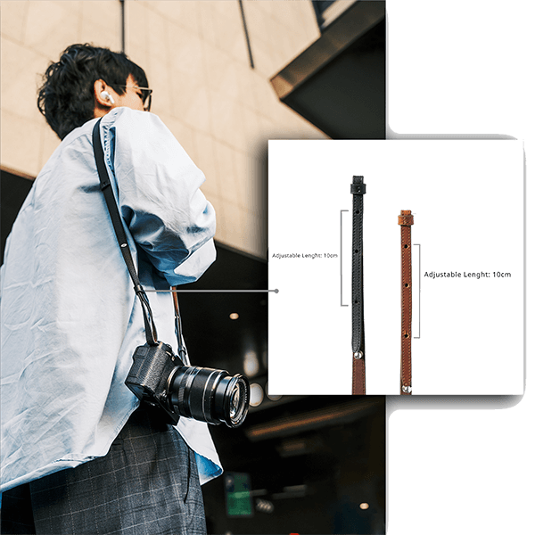 Smallrig Leder kameragurt in Schwarz 5208