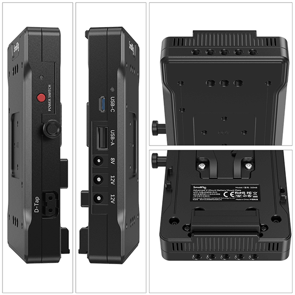 SmallRig V-Mount Adapterplatte mit verstellbarem Arm 3204